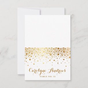 Nep goud folie confetti stippen Elegante plaatskaa Kaart