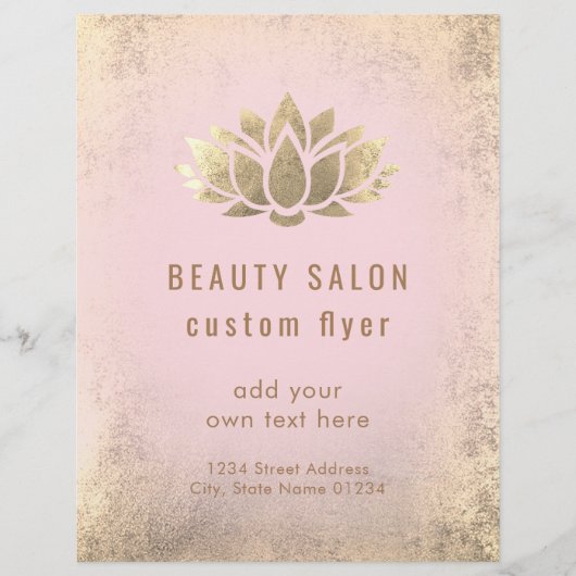 NEP goud folie lotuslogo Flyer (Voorkant)