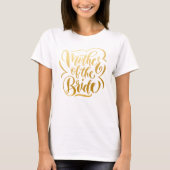 Nep gouden Moeder-van-de-Bruid T-shirt (Voorkant)