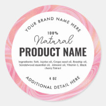 Nep gouden spiraal folie Product Ronde Label