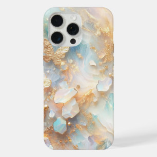 Nep Holografische Opal Maansteen Gouden Vlinder iPhone 15 Pro Max Hoesje