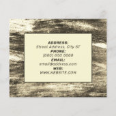 Nep-hout minimalistisch flyer (Achterkant)