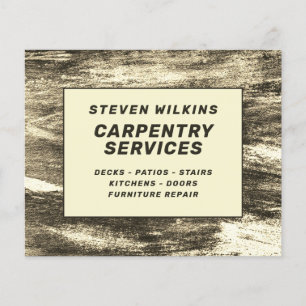 Nep-hout minimalistisch flyer