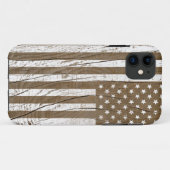 Nep Houtnerf Grunge Amerikaanse Vlag Case-Mate iPhone Case (Achterkant (horizontaal))