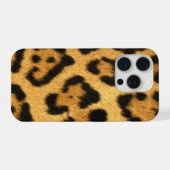 Nep jaguarleer iPhone hoesje (Achterkant horizontaal)