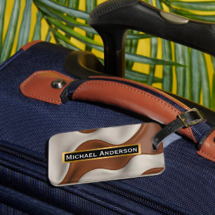 Nep koeienleer Populaire Luxe Elegante Collectie Bagagelabel