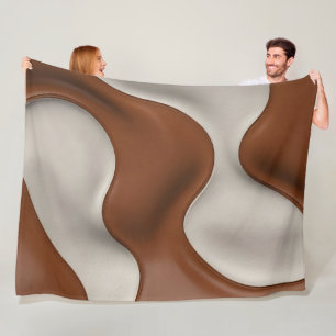 Nep koeienleer Populaire Luxe Elegante Collectie Fleece Deken