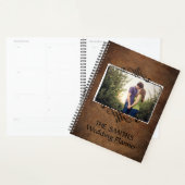 Nep leer foto trouwboek planner (Display)