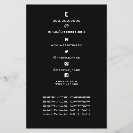 Nep luidspreker flyer (Achterkant)