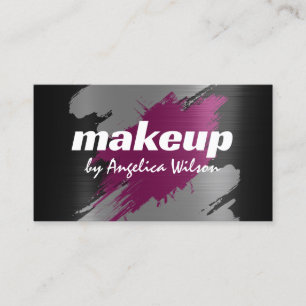 Nep metalen kwaststreek make-up Visitekaartje