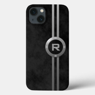 Nep Metallic Deco Gevlekt Zwart iPhone 13 Hoesje