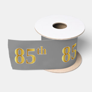 Nep/Namaak Goud "85ste" Gebeurtenis Nummer (Grijs) Lint