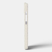Nep namaak wit rustieke jute monogram Case-Mate iPhone case (Achterkant / Links)