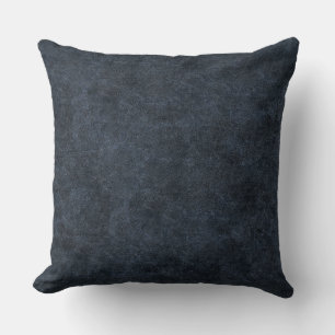 Nep Navyblauw Leer Kussen