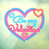 Nep Neon M'n Valentijnsactie Winkelzaak Raamsticker (Vel 3)