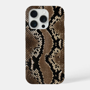 Nep Rock Python Slangenhuid iPhone 15 Pro Hoesje
