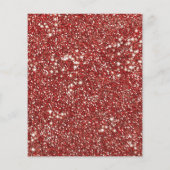 Nep rode glittersstructuur met aangepaste tekst flyer (Achterkant)