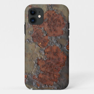 Nep roest textuur (bruin vlokkige verroeste ijzer) iPhone 11 hoesje
