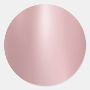 Nep roosgoud glanzende lege sjabloon elegant ronde sticker