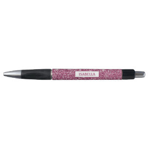 Nep roze glitters textuur uitzicht met aangepaste pen