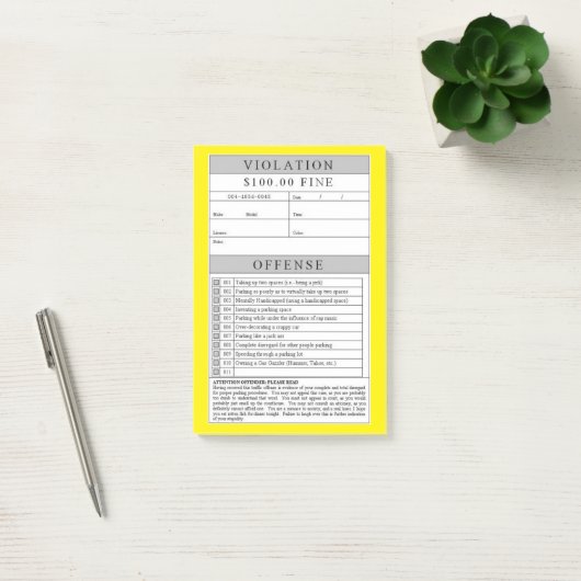nep-schending post-it® notes (Kantoor)