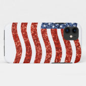 nep sequin print american flag Case-Mate iPhone case (Achterkant (horizontaal))