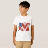 nep sequin print american flag t-shirt (Voorkant volledig)