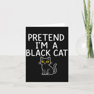 Nep Zwart Kattenkostuum Eenvoudig Halloween Volwas Kaart