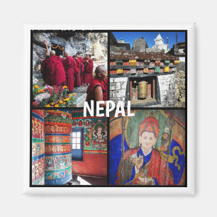 Nepal - Boeddhisme, Stupa, Guru Rinpoche, gebeden Magneet