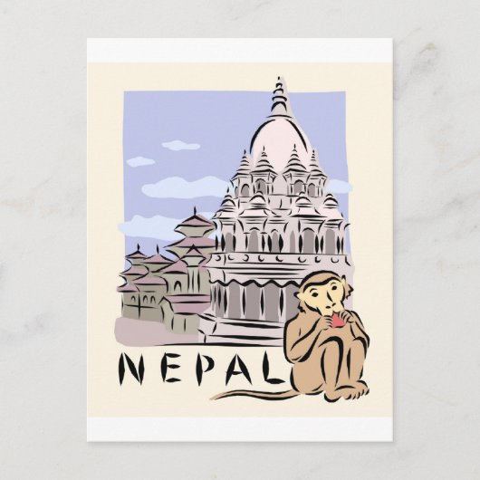 Nepal Briefkaart (Voorkant)