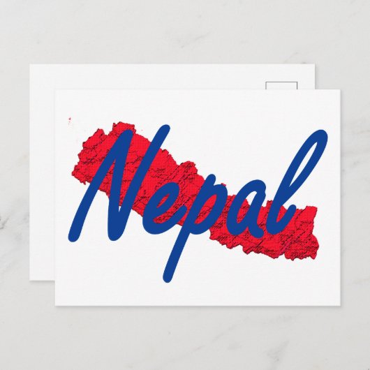 Nepal Briefkaart (Voorkant / Achterkant)