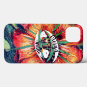 Nepal Cinquefoil Flower Eye & Name Case-Mate iPhone Case (Achterkant (horizontaal))