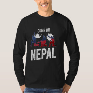 Nepal Cricket Jersey 2024 Nepalese vlag supporter T-shirt