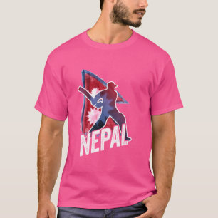 Nepal Cricket Jersey 2024 Nepalese vlag supporter T-shirt