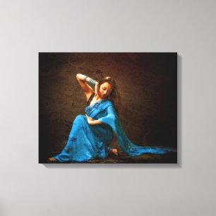 Nepal Dancer Canvas Afdruk
