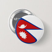 Nepal Fisheye Flag Button (Voorkant /achterkant)