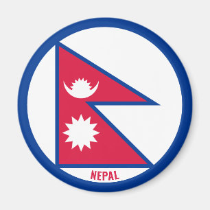 Nepal Flag Charming Patriotic Magneet
