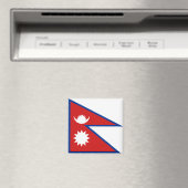 Nepal Flag Magnet Magneet (Insitu (Vaatwasser))