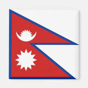 Nepal Flag Magnet Magneet
