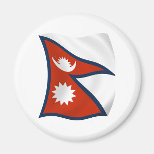 Nepal Flag Magnet Magneet