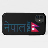 Nepal (geschreven in Sanskrit) Hoesje-Mate iPhone  Case-Mate iPhone Case (Achterkant (horizontaal))
