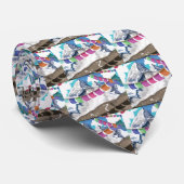 Nepal Himalayan Prayer Flags Travel poster Stropdas (Opgerold)