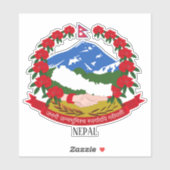 Nepal - nationale wapenstilstand sticker (Vel)