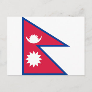 Nepal: Nationale Wereldvlag Briefkaart