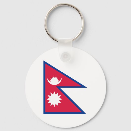 Nepal - Nepalese vlag Sleutelhanger (Voorkant)