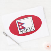 Nepal Ovale Sticker (Envelop)