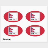 Nepal Ovale Sticker (Vel)