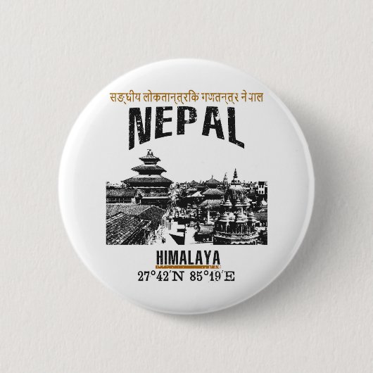 Nepal Ronde Button 5,7 Cm (Voorkant)