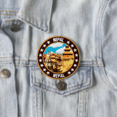 Nepal Ronde Button 7,6 Cm (In situ)