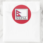 Nepal Ronde Sticker (Tas)
